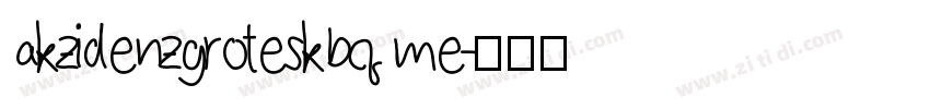 akzidenzgroteskbq me字体转换